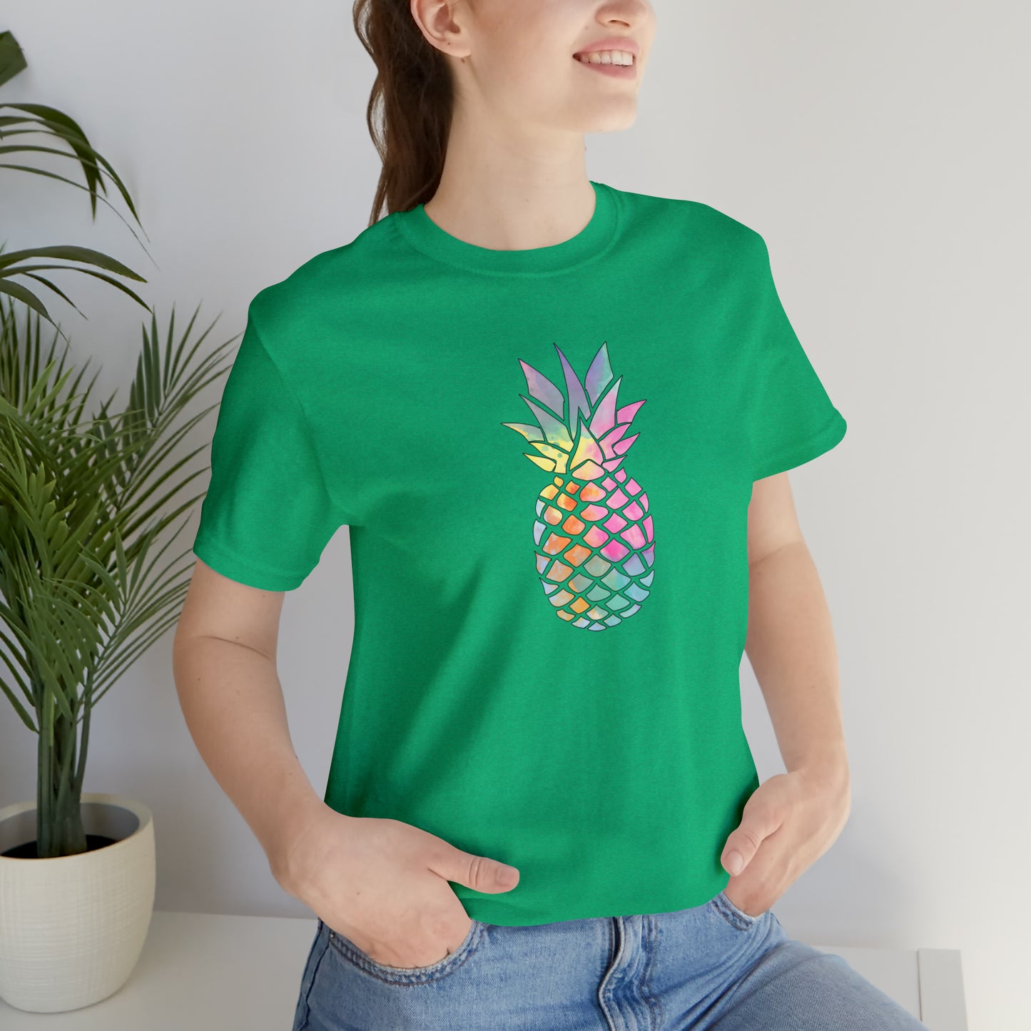 Colorful Pineapple T-shirt Supporting Maui Fire Relief Efforts