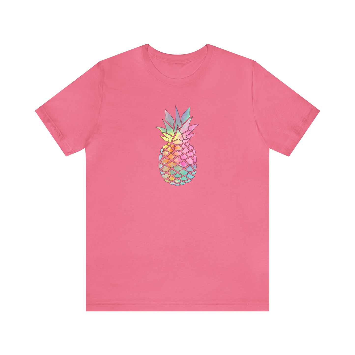 Colorful Pineapple T-shirt Supporting Maui Fire Relief Efforts