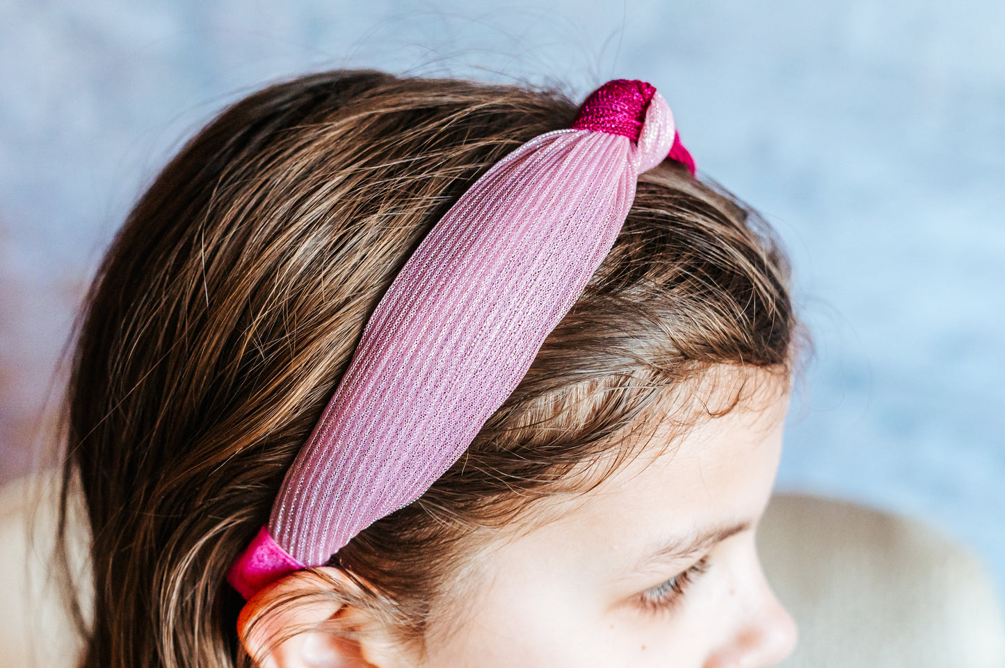 Two-tone Iridescent Girls' Knotted Headbands