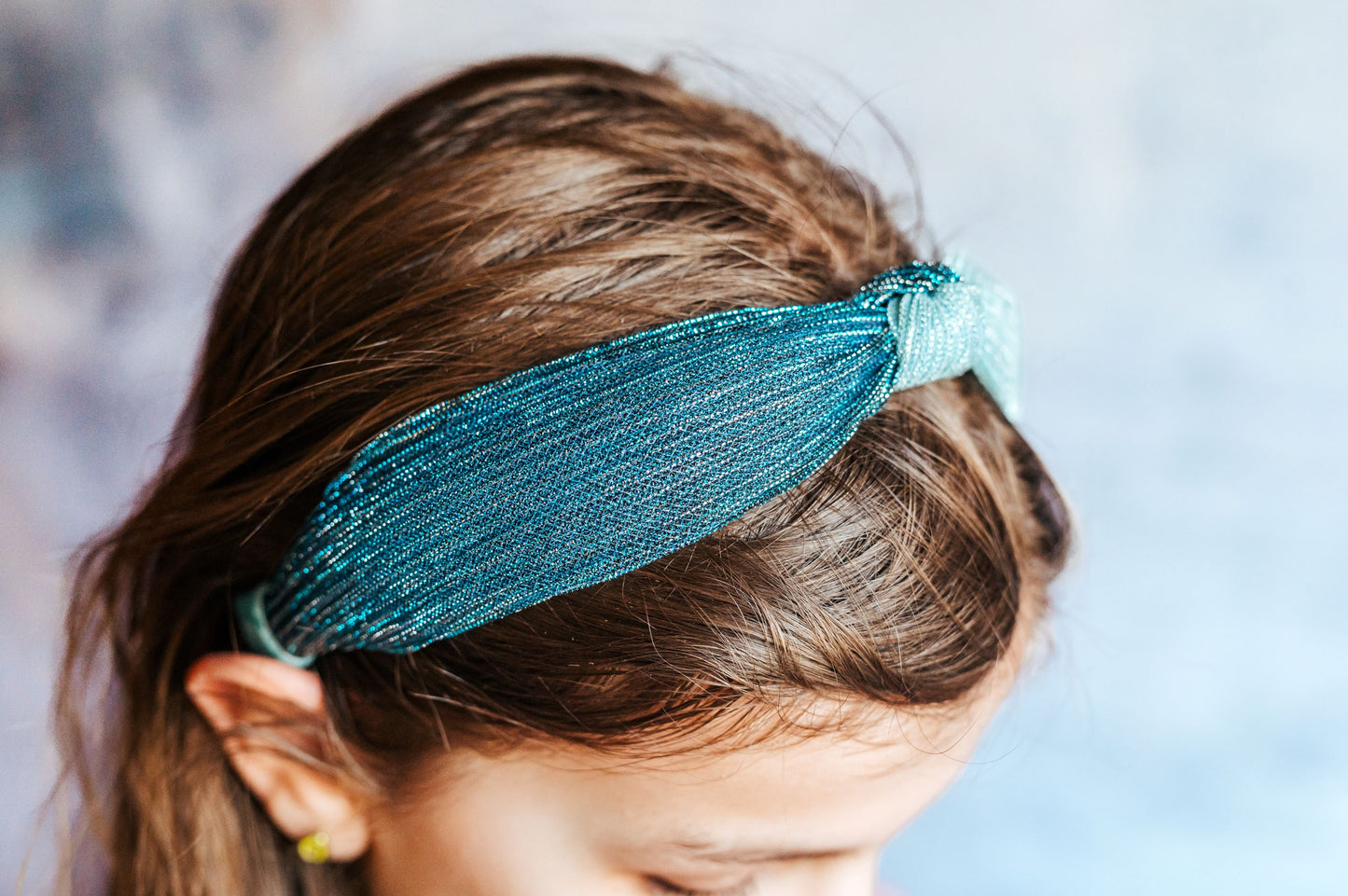 Two-tone Iridescent Girls' Knotted Headbands