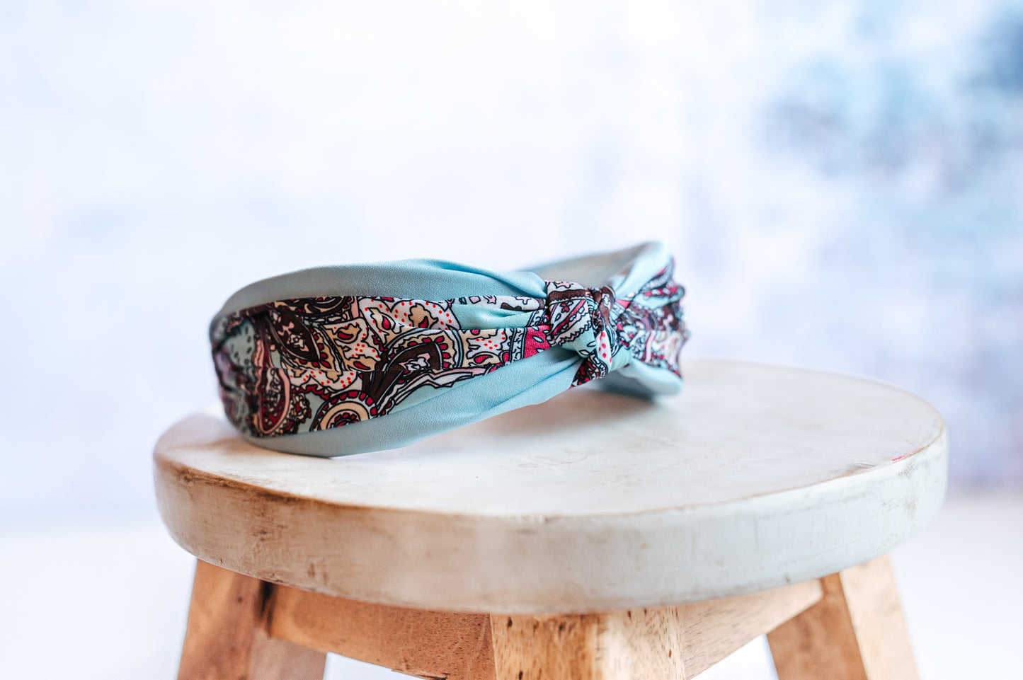 Paisley Printed Knot Headband