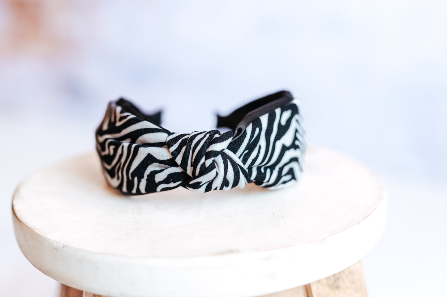 Zebra Print Knotted Headband