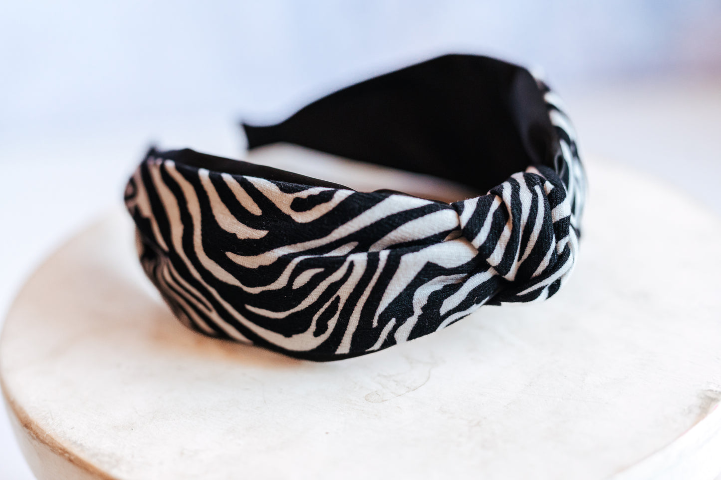 Zebra Print Knotted Headband