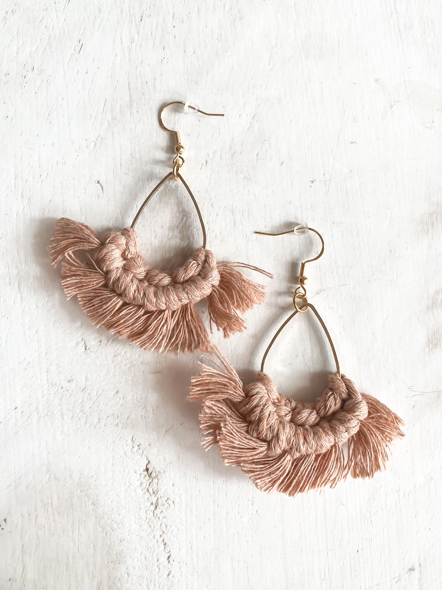 Macrame Teardrop Earrings