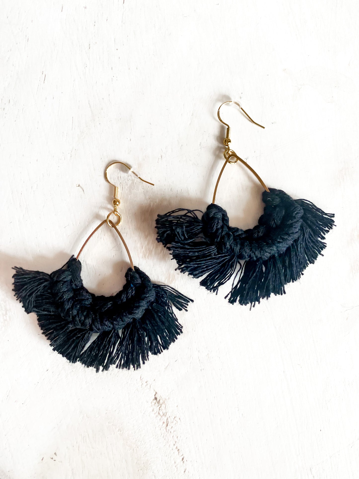 Macrame Teardrop Earrings