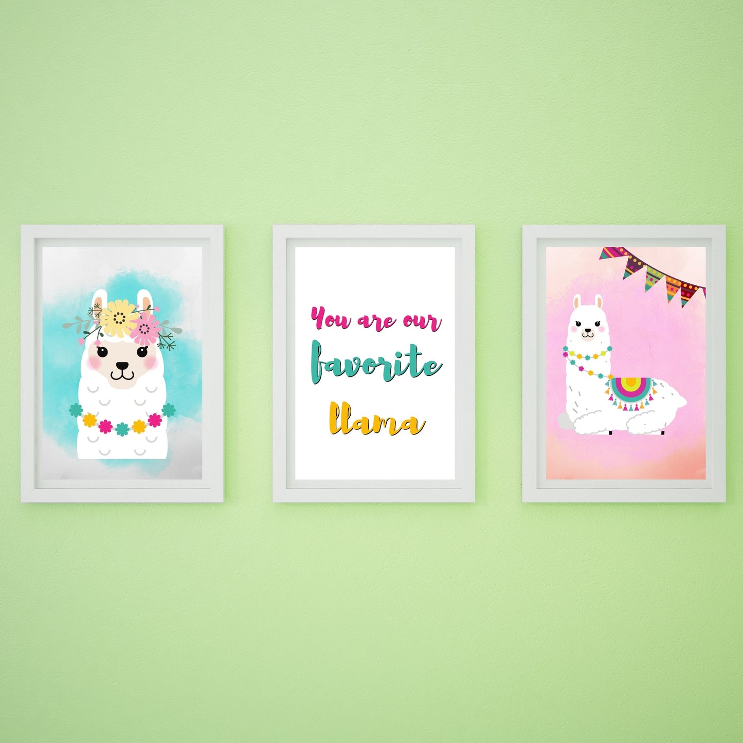 You Are Our Favorite LLama set of 3 prints