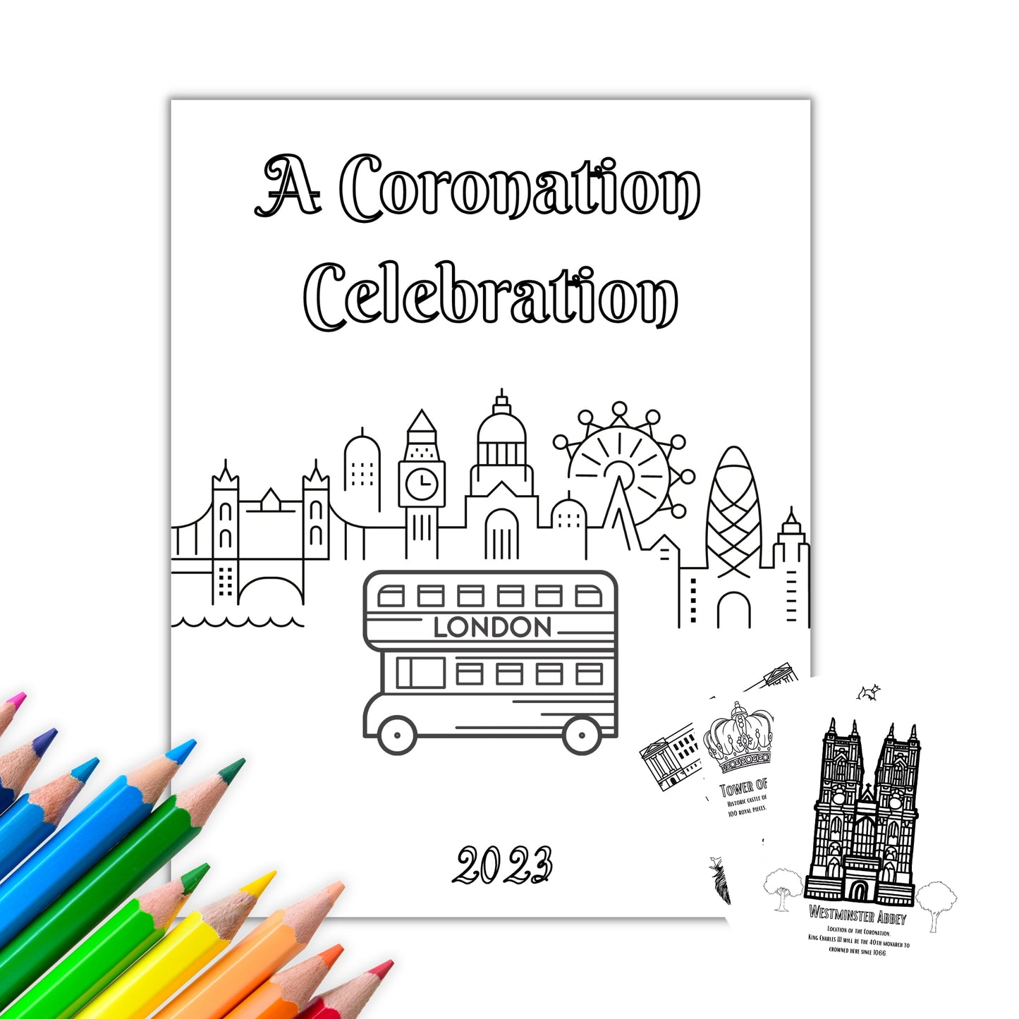 12-page Coronation Celebration Coloring & Activity Pages