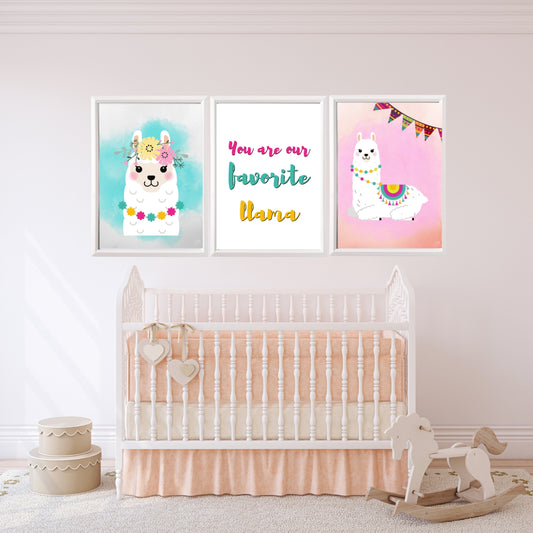 You Are Our Favorite LLama set of 3 prints