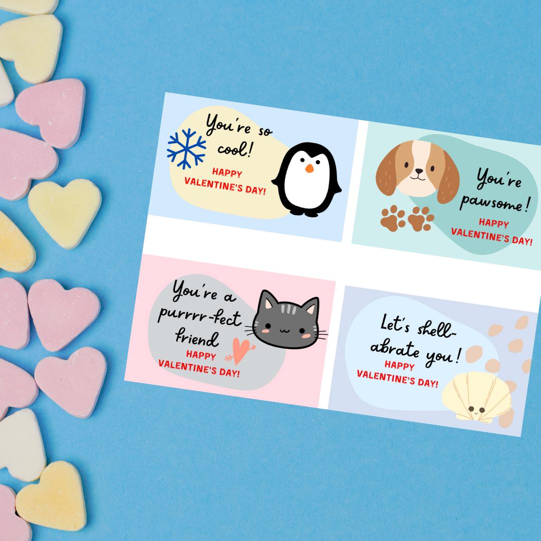 Valentine's Day Cards for girls - Digital