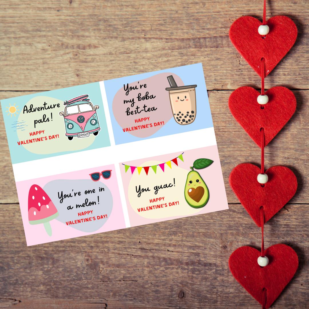 Valentine's Day Cards for girls - Digital