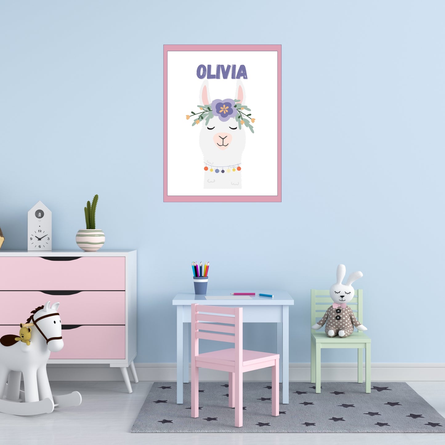 Llama Personalized Digital Print