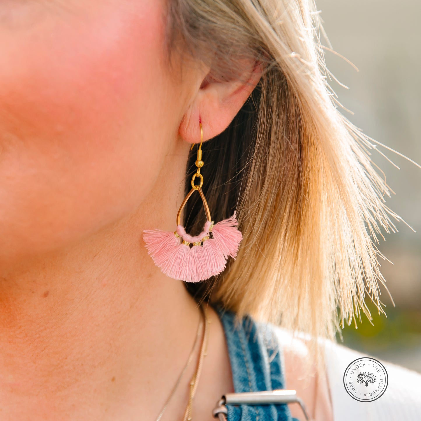 Boho Style Thread Tassel Teardrop Dangle Earrings