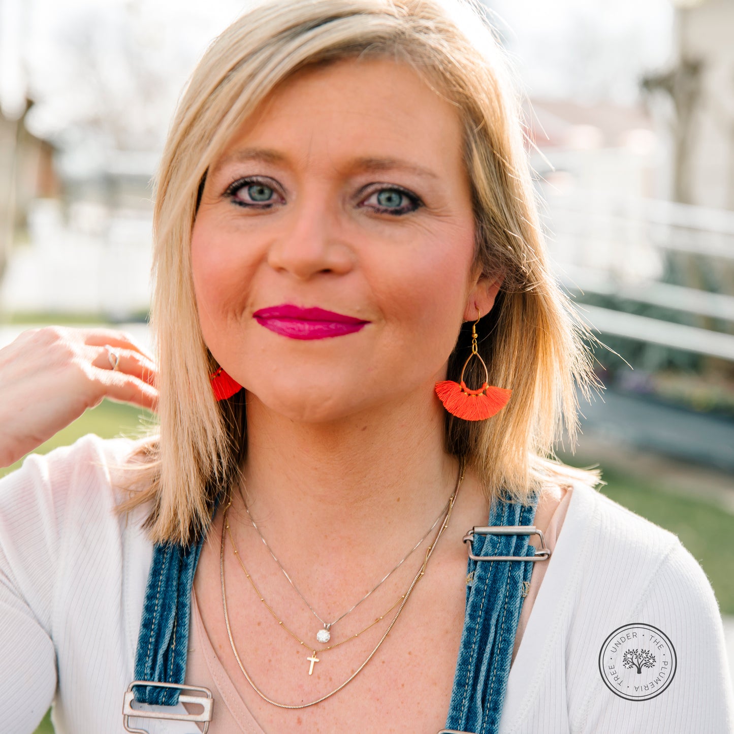 Boho Style Thread Tassel Teardrop Dangle Earrings