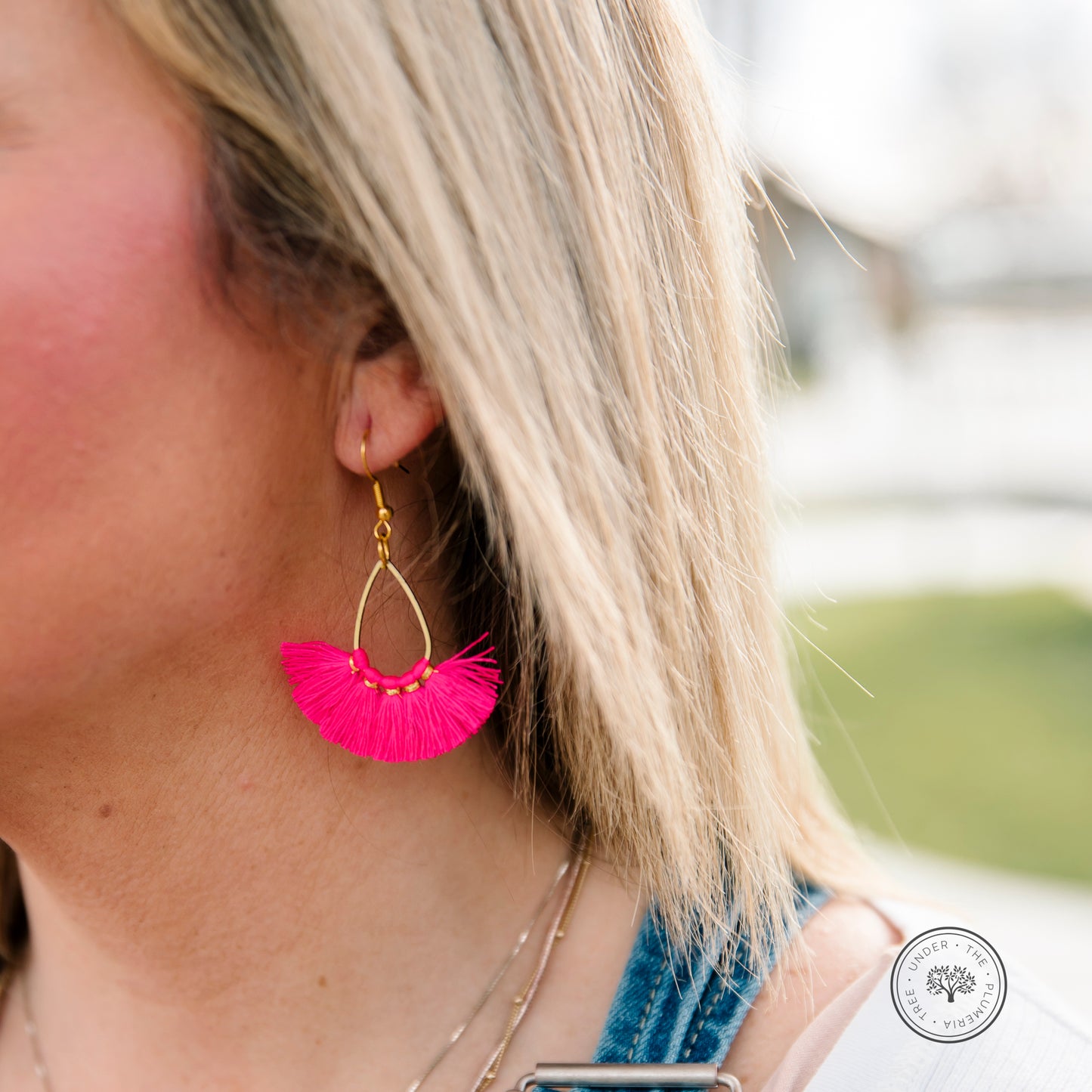 Boho Style Thread Tassel Teardrop Dangle Earrings