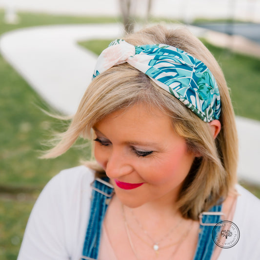 Tropical Printed Knot Headband