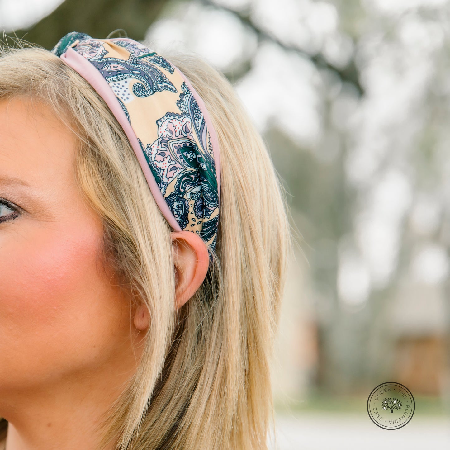 Paisley Printed Knot Headband