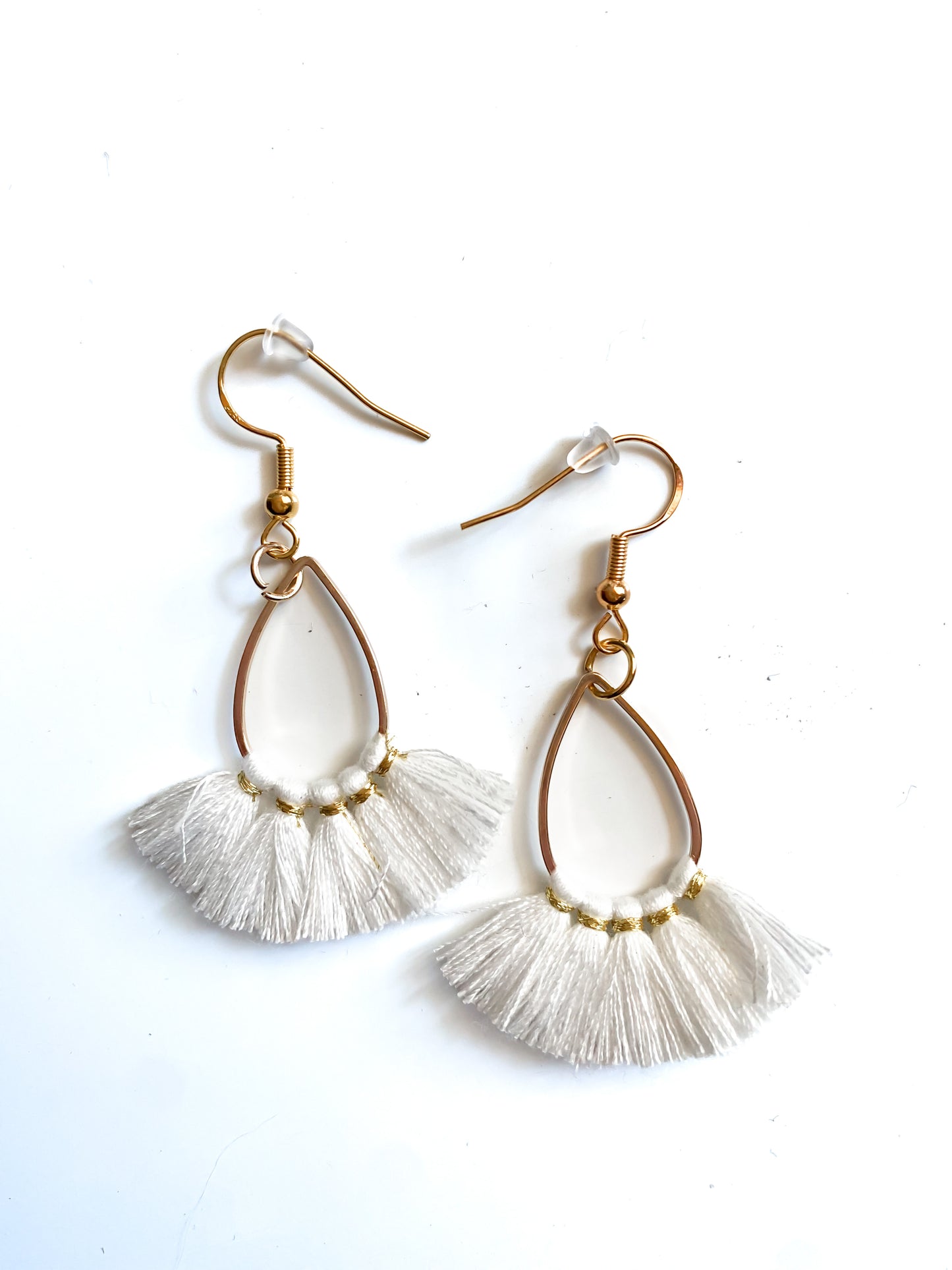 Boho Style Thread Tassel Teardrop Dangle Earrings