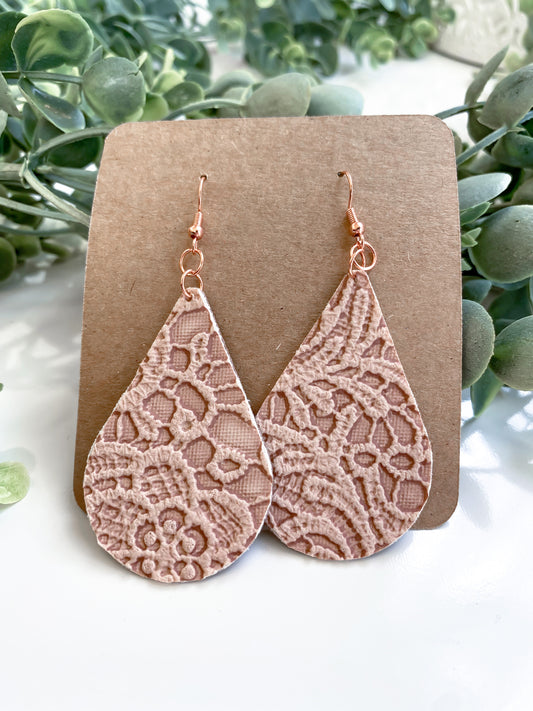 Embossed or Woven Style Earrings