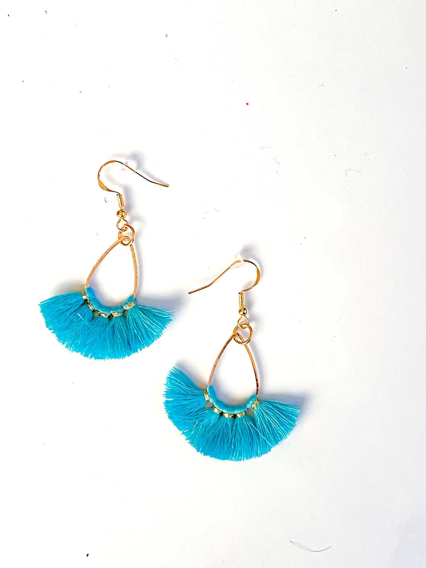 Boho Style Thread Tassel Teardrop Dangle Earrings