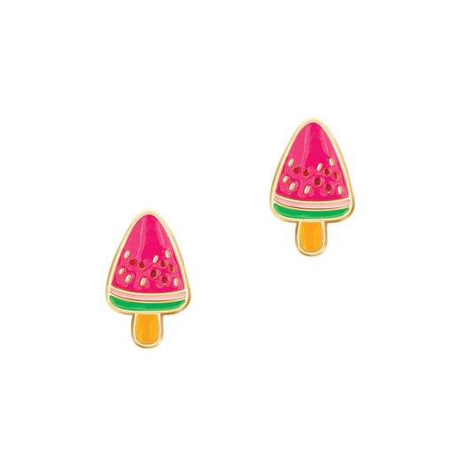 Melon Pop Cutie Stud Earrings