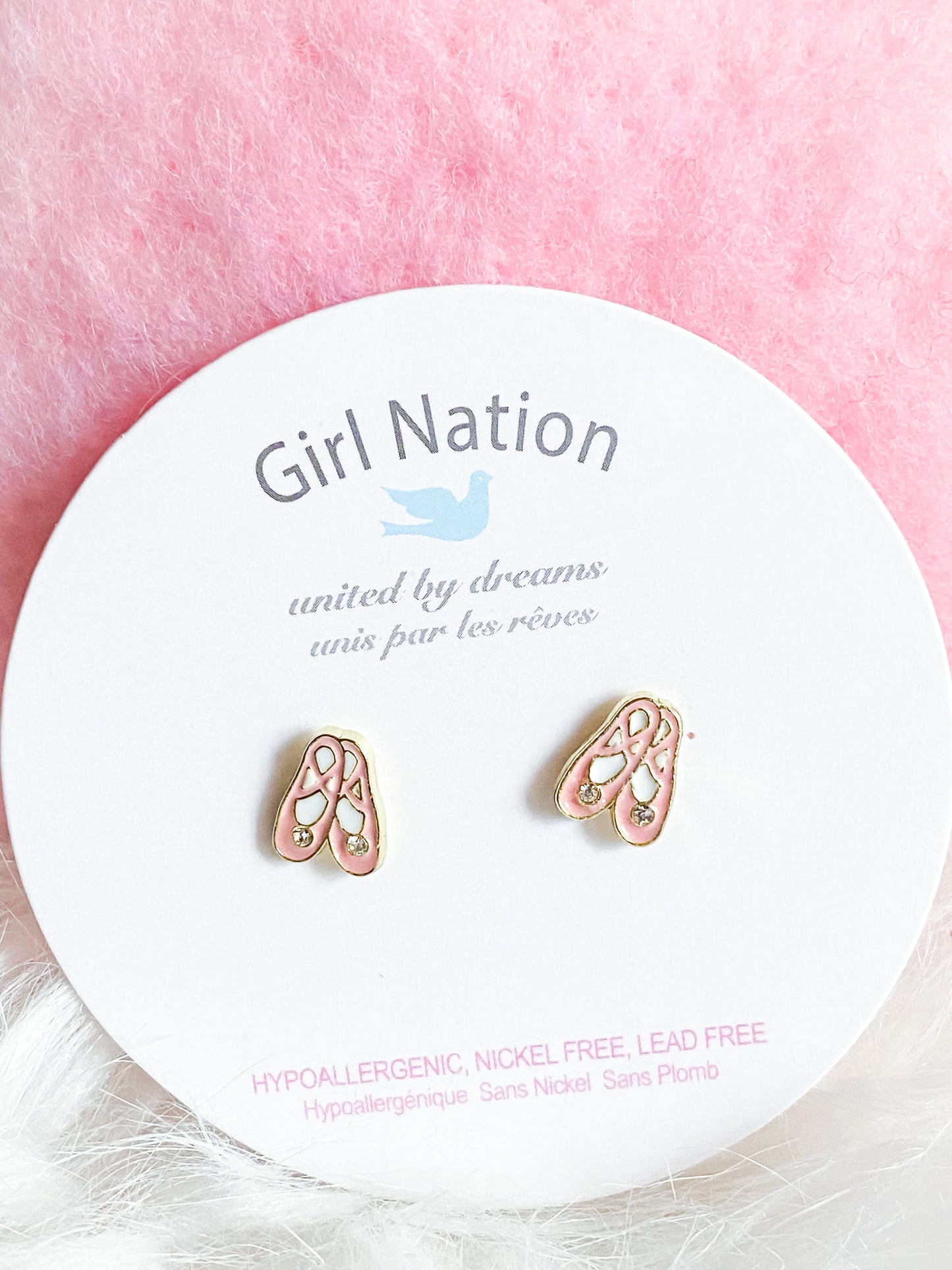 Ballet Slippers Cutie Stud Earrings