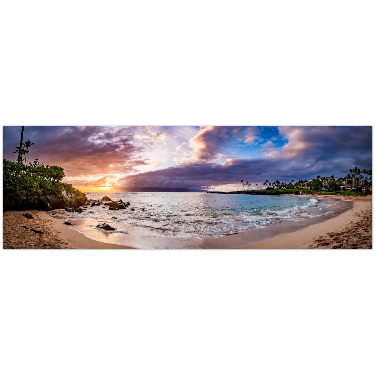 Kapalua Bay, Maui, Panoramic Original, Aluminum Print