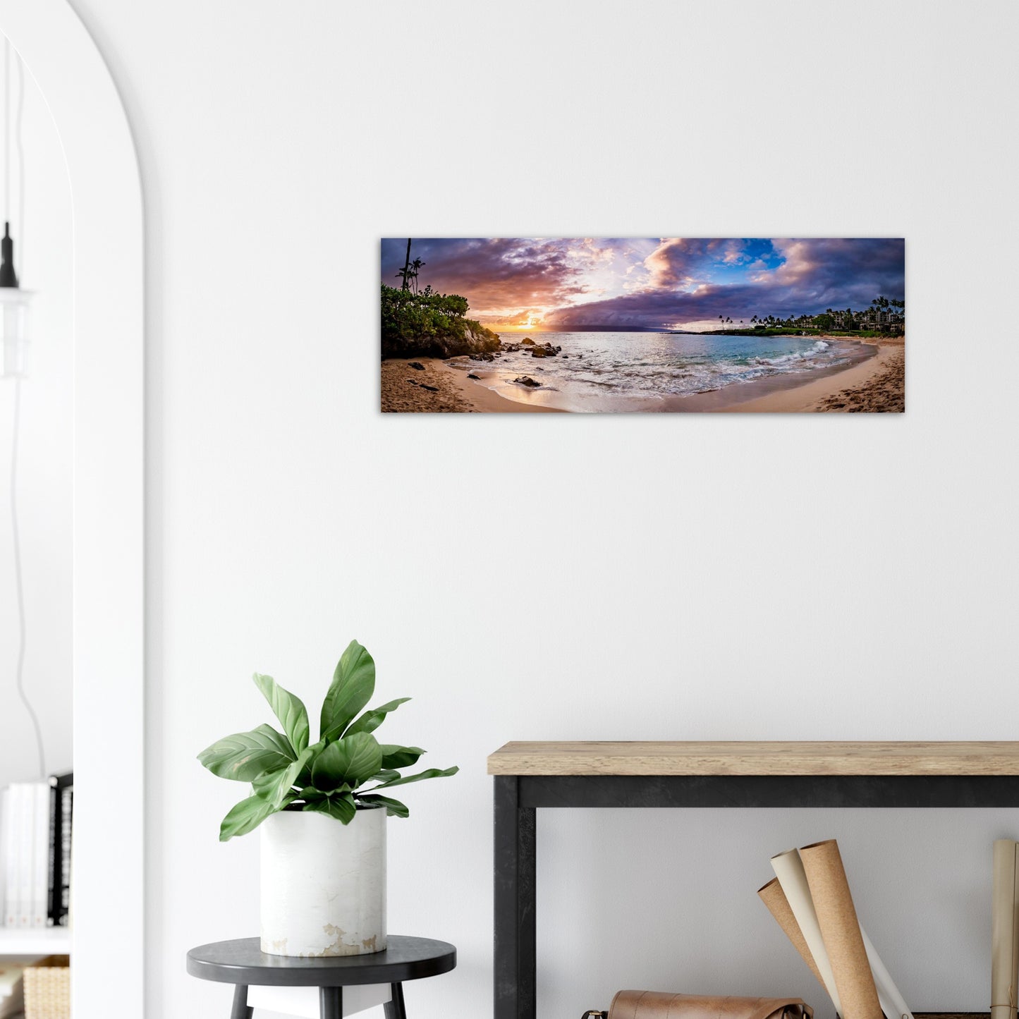 Kapalua Bay, Maui, Panoramic Original, Aluminum Print