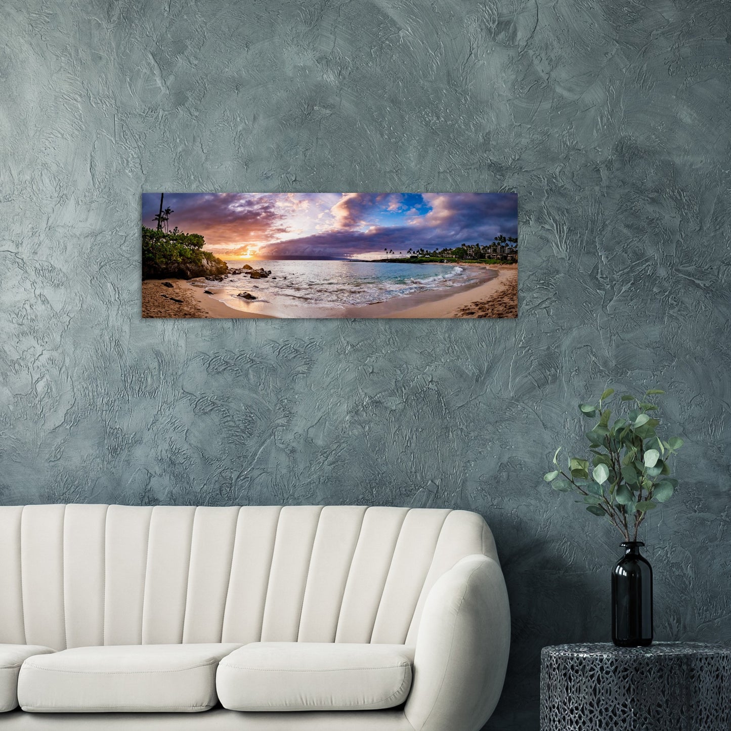 Kapalua Bay, Maui, Panoramic Original, Aluminum Print