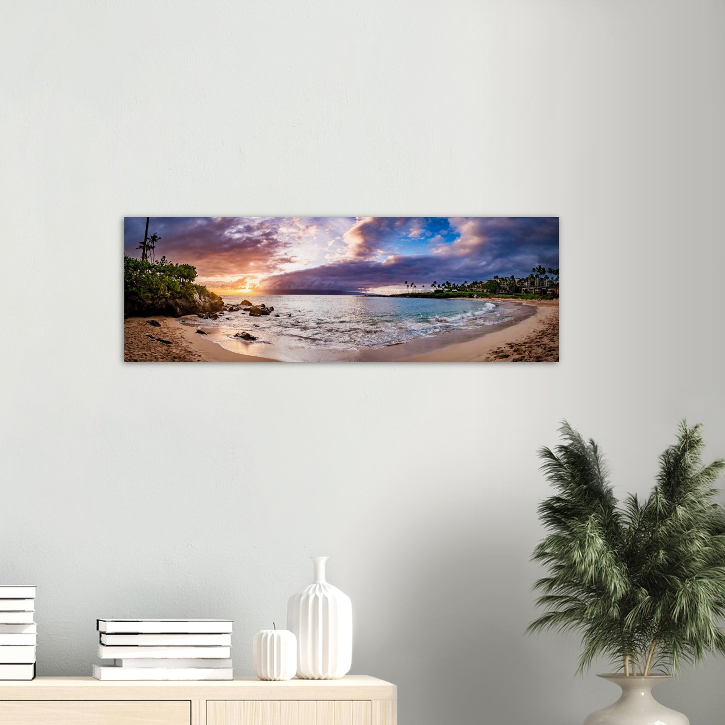 Kapalua Bay, Maui, Panoramic Original, Aluminum Print